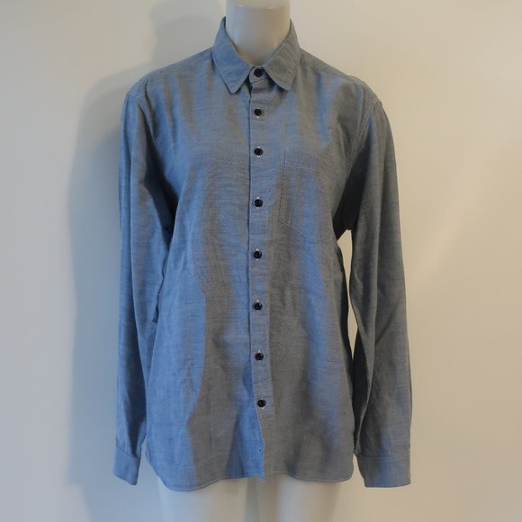 Mens F.S.C. Freemans Sporting Club Light Blue Button Down Shirt L *** - Picture 2 of 6